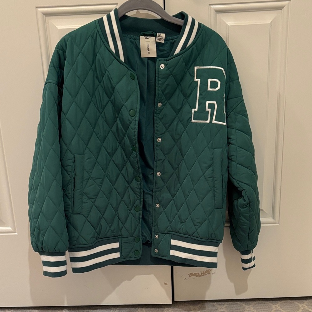 Reebok Green Quilted Jacket